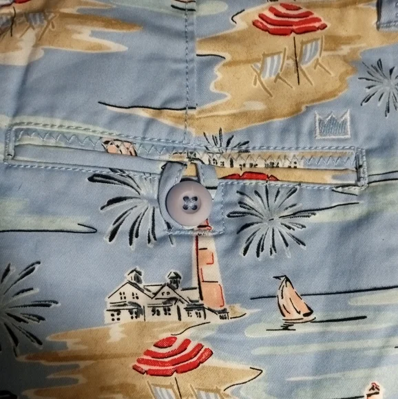 crown & ivy Blue Patterned Women Shorts - Picture 5 of 6